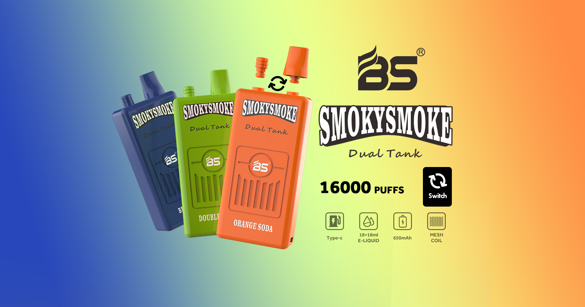 SMOKYSMOKE 16000 puffs