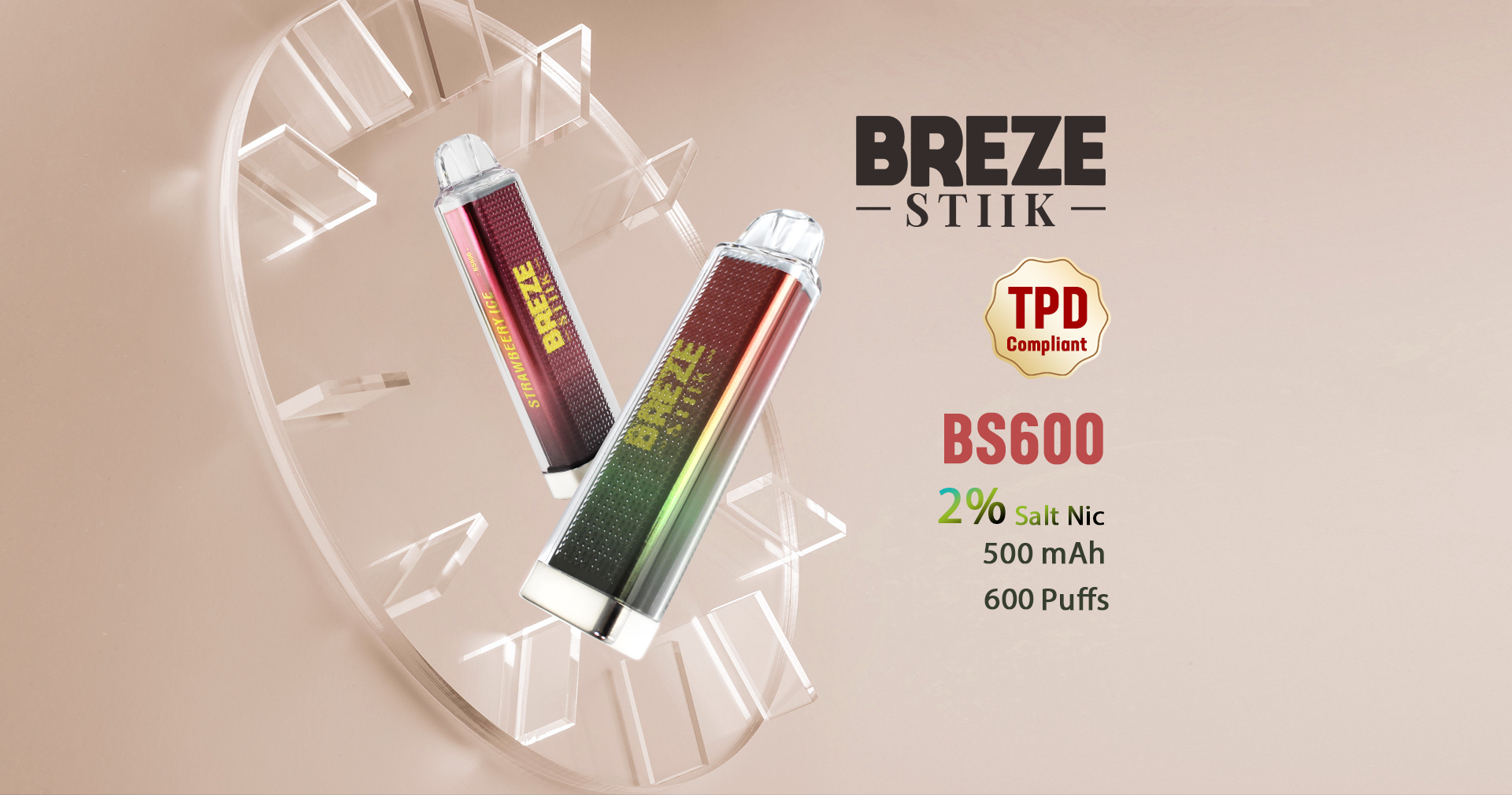 Breze Stiik 600puffs TPD Compliant